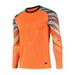 Aislor Kids Boys Soccer Goalkeeper Jersey Padded Goalie Shirt Long Sleeve Uniforms 9-14 Orange 11-12