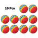 Lierteer 10Pc Golf Swing Training Foam Balls Indoor Practice Rainbow Sponge Balls