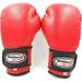Woldorf USA Boxing Bag Gloves in Vinyl 4oz RED Sparring Grappling Kickboxing Fighting Gloves Muay Thai Training Gloves Heavy Bag Gloves for Speed Punching