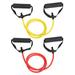 2pcs Portable Yoga Pull Rope Chest Multifunctional Expander Resistance Bands with Handle Workout Bands (Yellow-5 x 8 x 1200mm Red-5 x 9 x 1200mm)