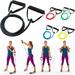 Resistance Bands with Handles Exercise Tube Band Exercise Bands with Handles Workout Bands Fitness Bands 10 to 50 Pounds for Men Women Workout Yoga