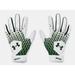 Under Armour Men s UA Clean Up Baseball Batting Gloves 1378764-101 White/Forest Green