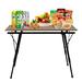 Outdoor Camping Folding Table Adjustable Height Card Table for Grill Aluminum Alloy BBQ Picnic Folding Dining Table Roll Up Table