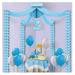 The Beistle 1st Birthday Party Canopy - Blue - Gray & White - Pack of 6 - Multicolor