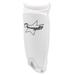 Champion Sports Sock Type Shinguard White & Black - Youth Large