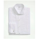 Brooks Brothers Men's Stretch Cotton Broadcloth English Collar, 10-Pleat Tuxedo Shirt | White | Size 15½ 34