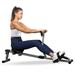 YSSOA Fitness Rowing Machine Rower Ergometer with 12 Levels of Adjustable Resistance Digital Monitor and 260 lbs of Maximum Load Black