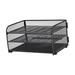 Desk Organizer File Holder Document File Tray Rack Multifunctional Durable Sturdy Mesh Desktop File Sorter Organizer for Commercial Desktop No Drawer