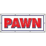 SignMission 36 x 96 in. Pawn Shop Banner Sign - Buy Sell Trade Gold Signs Loans Fast