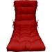 RSH DÃ©cor Indoor Outdoor Tufted Chaise Lounge Chair Replacement Cushion Choose Color (Red)