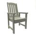 highwood Lehigh Eco-friendly Outdoor Armchair - Dining-height Harbor Gray