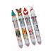 Hxroolrp Back to school supplies Back To School Season Retractable Ballpoint Pen Gel Pen 10 In 1 Gift Pens Multicolor Christmas 2ml Liquid Ink Pens As A Children Gift