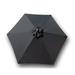 Covered Living 9ft Umbrella Replacement Canopy 6 Ribs in Black (Canopy Only)
