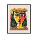 Poster Master Vintage Picasso Poster - Retro Cubism Print - 11x14 UNFRAMED Wall Art - Gift for Artist Friend - Head of Woman Hat Green Hair Aesthetic - Wall Decor for Bedroom Office