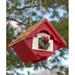 Home Bazaar Little Hanging Wren House Holiday Red