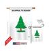 Breeze Decor 08182 Historic Pine Tree 2-Sided Vertical Impression House Flag - 28 x 40 in.