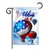 Breeze Decor BD-FJ-G-111078-IP-BO-DS02-US July 4th Hot Air Balloon Americana - Seasonal Fourth of July Impressions Decorative Vertical Garden Flag - 13 x 18.5 in.