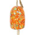 Natural Melody Wind - Painted Glass Wind Chime For The Patio Deck Or Porch - 7.5 - Tropical Popsicle