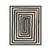 Poster Master Vintage Minimalist Poster - Retro Abstract Print - Thick Black Line Drawing Maze Simple Aesthetic - 16x20 UNFRAMED Wall Art - Gift for Artist Friend - Wall Decor for Home Office