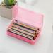 VerPetridure Plastic Pencil Box Large Capacity Pencil Boxes Pencil Case Clear Pencil Box for Girls Boys with Snap-tight Lid Stackable Design and Stylish Office Supplies Pencil Box for School