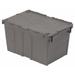 1PACK Orbis Attached Lid Container Gray Solid HDPE FP13 Gray FP13 Gray ZO-G4963332