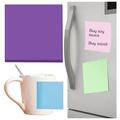 Eguiwyn sticky note 3*3 Feet Tearable And Super Sticky Notes Bright Colors 100 Sheets Sticky Note Purple