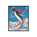 Poster Master Vintage Penguin Poster - Retro Skiing Penguin Print - Winter Sports Art - Gift for Girls Boys Animal Lover - Fun Decor for Nursery Playroom Bedroom - 8x10 UNFRAMED Wall Art