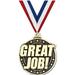 Great Job Medals 2 Gold Diecast Great Job Medal Award 10 Pack