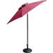 patio shade umbrella with tilt (maroon)