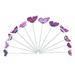 Wiueurtly Ball Flowers Wisteria Flower 12Pcs Butterfly Stakes Outdoor Yard Planter Flower Pot Bed Garden Decor Yard Art