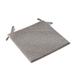 Seat Cushion Square Strap Garden Chair Pads Seat Cushion for Outdoor Bistros Stool Patio Dining Room Linen Linen Grey