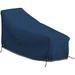 Patio Chaise Lounge Cover 12 Oz Waterproof - 100% Weather Resistant Outdoor Chaise Cover PVC Coated With Air Pockets And Drawstring For Snug Fit (86 W X 36 D X 32 H Blue)