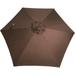 9 round umbrella replacement canopy - 6 rib (cocoa) canopy not full umbrella