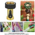 Yard Brass Water Shut Off Valve Hose Connector Brass Adapter Shower Supply for Different Watering Activities
