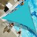 LOVE STORY Custom Size 11 x11 x11 Turquoise Blue Sun Shade Sail Triangle Sunhsade Fabric Awning Canopy for Patio Backyard Carport Pergola (Customized)