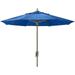 Fiberbuilt Home 7.5 ft. Octagonal Market Umbrella - Champagne Bronze - Pacific Blue Marine Grade Canopy