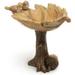 Miniature Fairy Garden Birds Resting Leaf Birdbath