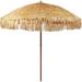 Hula That Tiki Umbrella Palapa Raffia TIKI TIKI Hut Hawaiian Patio Umbrella With Fringe Boho Parasol 6 8 & 9