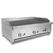 36 Commercial Charbroilers Heavy Duty Natural/Propane Gas 3 Burners BBQ Grill Stainless Steel Countertop Portable Cooking Equipment Griddle Restaurant - 66000 BTU