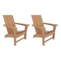 Palms Modern Folding Poly Adirondack Chair (Set of 2)