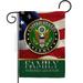 Breeze Decor G158427-BO US Army Family Honor Garden Flag Armed Forces 13 x 18.5 in. Double-Sided Decorative Vertical Flags for House Decoration Banner Yard Gift