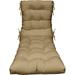 RSH DÃ©cor Indoor Outdoor Tufted Chaise Lounge Chair Replacement Cushion Choose Color (Tan)