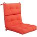 Tufted Outdoor Patio Chair Cushion 4.5 High Back Chair Cushion with 4 String Ties Patio Seat Cushion for Swing Bench Wicker Seat Chair (Orange)
