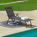 Fully Assembled Outdoor Lounge Chairs Chaise Lounge Outdoor with Iron Breathable Textilene Fabric for Beach Yard Pool Patio Grey