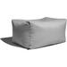 Leon Outdoor Bean Bag Ottoman Bench Sunbrella Granite