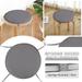 Riforla Round Garden Chair Pads Seat Cushion for Outdoor Bistros Stool Patio Dining Room Four Ropes Dark Gray 15inch