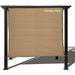 Sun Privacy Panel with Grommets 4 Sides for Patio Awning Window Cover Pergola or Gazebo (Walnut 10 x 8 )