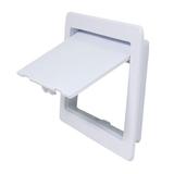 Plastic Access Panel for Drywall Ceiling 6 x 9 Inch Reinforced Plumbing Wall Access Door Removable Hinged White