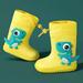 Childrenâ€˜s Rain Boots Wholesale Baby Waterproof Shoes Soft One-piece Molding No Peculiar Smell Children Rain Boots
