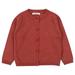 Shldybc Baby Days Savings! Toddler Baby Boys Girls Cardigan Baby Button-Down Basic Crew Neck Solid Color Cardigan Children s Sweater Girls Cardigans on Clearance( Red 4-5 Years )